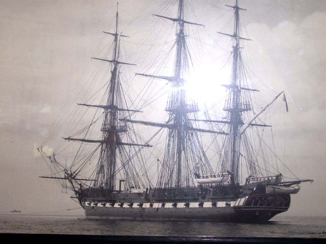 A Signed Photograph of the USS CONSTITUTION circa 1935 by noted author and photogtrapher Albert Cook Church